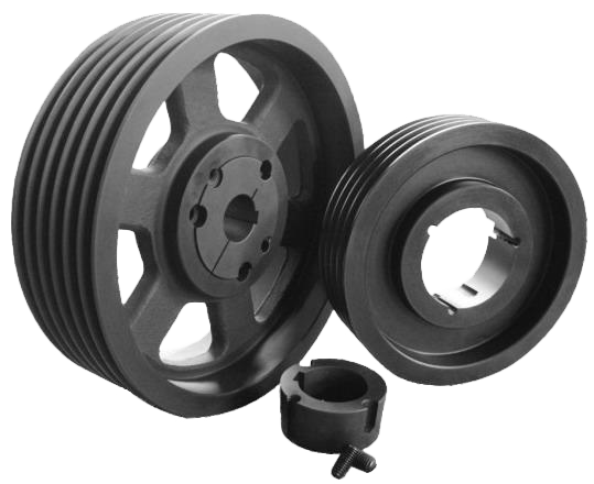 Transmission taper lock V-Belt step pulley with taper bushes