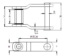 WH  Series WH78 WH188 WH124 WH106 WH111 WH132 WH150 WH155 WH159 Hard Soft Bend Welded Mill Chain